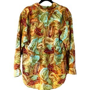 Vintage Whistle's Shirt // Women's 100% Silk // L